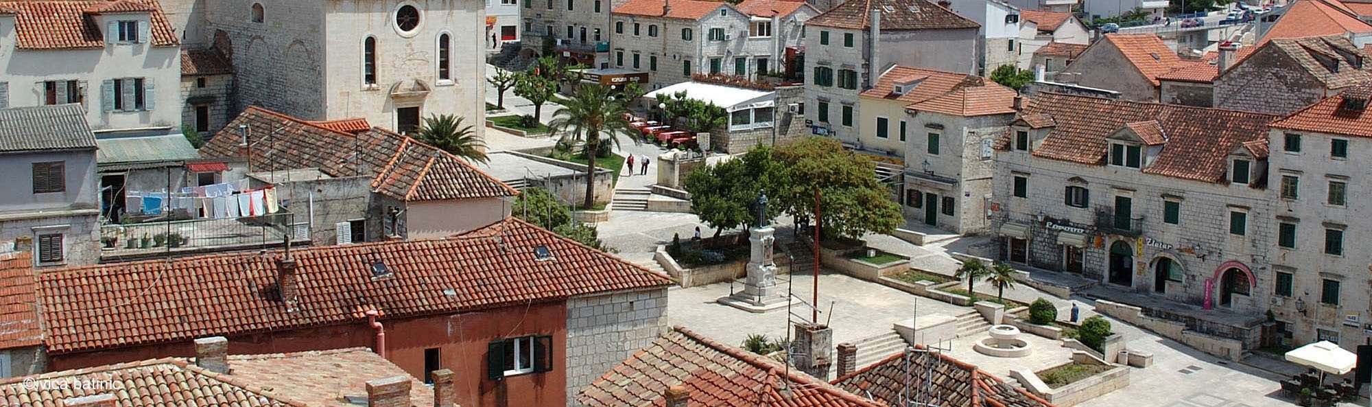 Kacic Square, Makarska, Dalmatia, Croatia